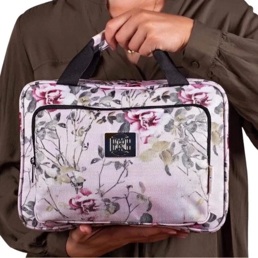NWT - Bang  Carsen (B&C) Large Travel Hanging Toiletry Bag - Spring Roses